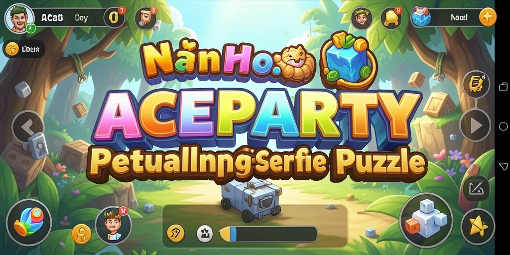 Tampilan gameplay ACEPARTY yang seru dan penuh warna.