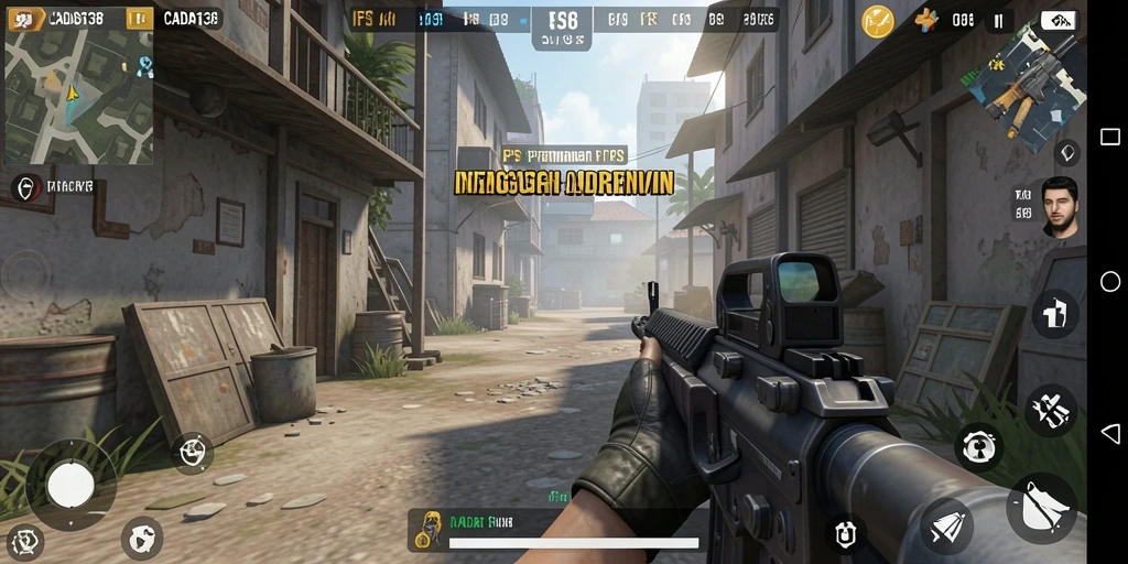 Gameplay intens dari CADAS138 dalam aksi tembak-menembak.