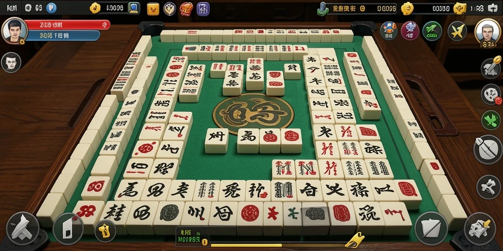 Screenshot gameplay <strong>FO8</strong> menampilkan pengalaman bermain Mahjong yang seru dan menantang.