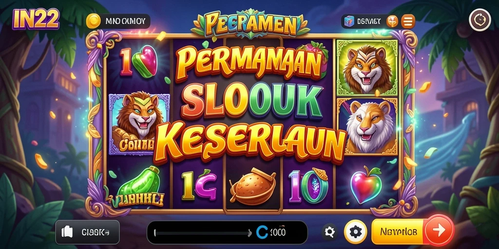 Screenshot menunjukkan aksi menarik dari gameplay Slot IN22.