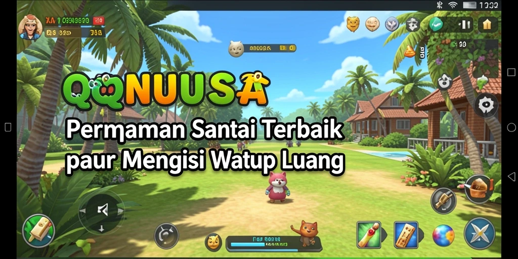 Tampilan gameplay yang seru dan penuh warna dari QQNUSA.
